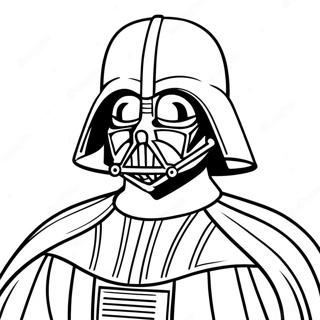 Darth Vader In Spooky Costume Coloring Page 45824-38182