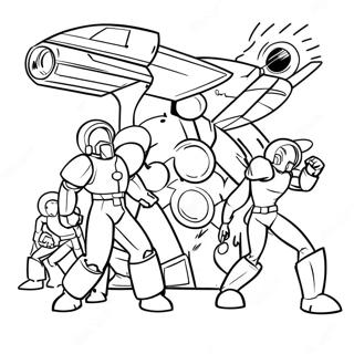 Danger Force Coloring Page 45843-38068