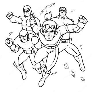 Danger Force Heroes In Action Coloring Page 45844-38076