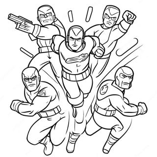 Danger Force Heroes In Action Coloring Page 45844-38193