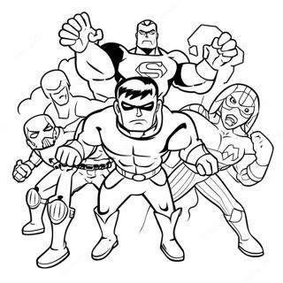 Danger Force Heroes In Action Coloring Page 45844-38194