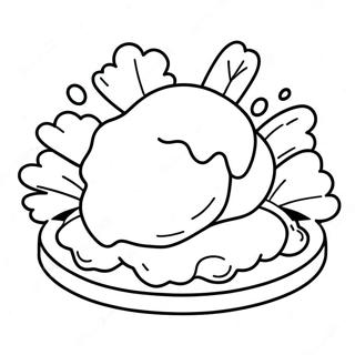 Fried Chicken Coloring Page 45853-38186