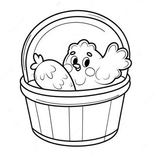 Crispy Fried Chicken Bucket Coloring Page 45854-38070