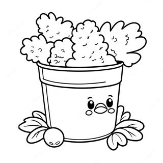 Crispy Fried Chicken Bucket Coloring Page 45854-38071