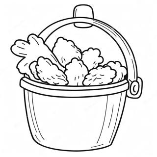 Crispy Fried Chicken Bucket Coloring Page 45854-38215