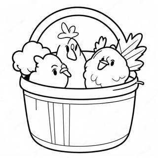 Crispy Fried Chicken Bucket Coloring Page 45854-38216