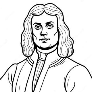 Isaac Newton Coloring Page 45863-38079