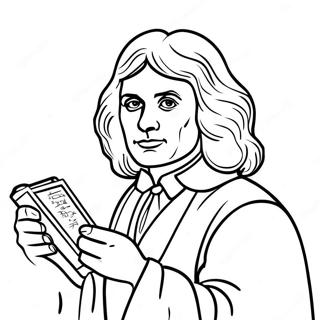 Isaac Newton Coloring Page 45863-38211