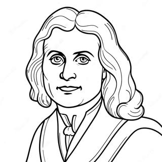 Isaac Newton Coloring Page 45863-38212