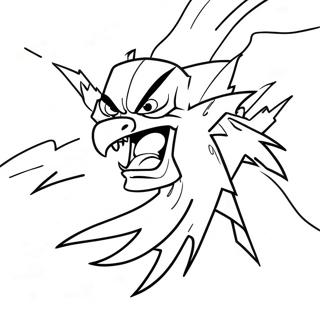 Angry Lightning Bolt Coloring Page 45894-38225