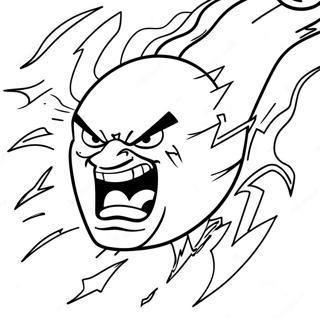 Angry Lightning Bolt Coloring Page 45894-38226