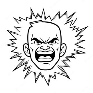 Angry Lightning Bolt Coloring Page 45894 38228