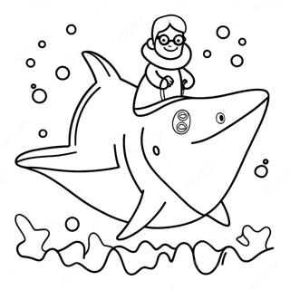 Grandma Shark Coloring Page 45903-38242