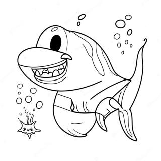 Grandma Shark Coloring Page 45903-38243