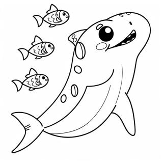 Cute Grandma Shark Coloring Page 45904-38249