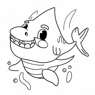 Cute Grandma Shark Coloring Page 45904-38250