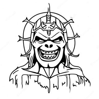 Iron Maiden Logo Coloring Page 45923-38257