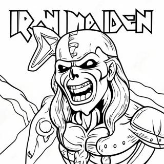 Iron Maiden Logo Coloring Page 45923-38259