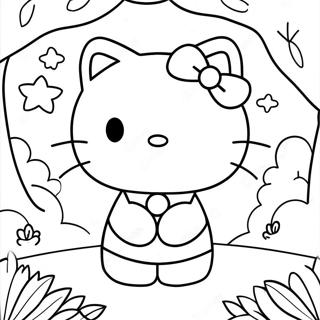 Hello Kitty Magical Forest Coloring Page 45934-38266