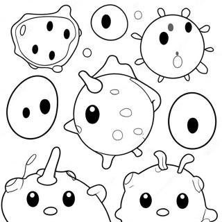 Funny Cartoon Holes Coloring Page 45964-38296