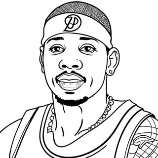 Allen Iverson Coloring Page 45983-38302