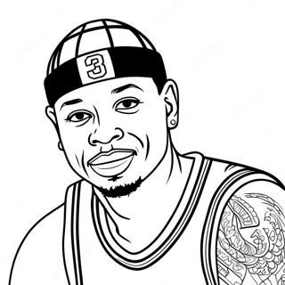 Allen Iverson Coloring Page 45983-38303