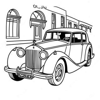 Classic Rolls Royce Car Coloring Page 45994-38323