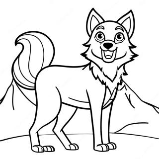 Wolf Anime Coloring Page 46003-38319