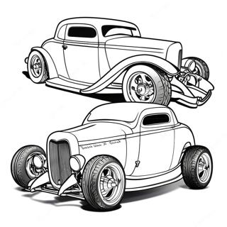 Hot Rod Coloring Pages