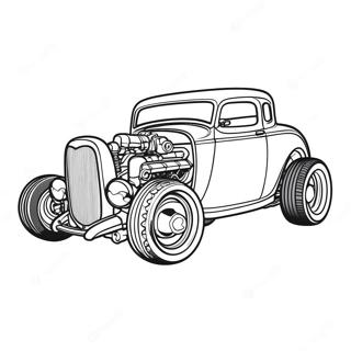 Hot Rod Coloring Page 4601-3698