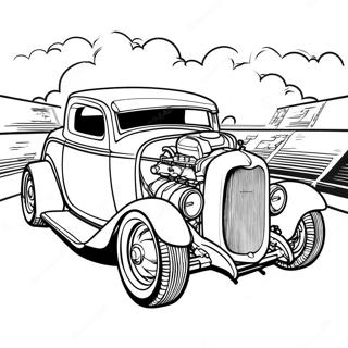 Hot Rod Coloring Page 4601-3699