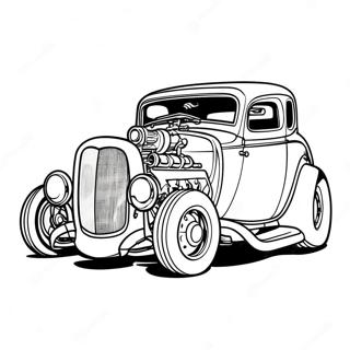 Hot Rod Coloring Page 4601-3700