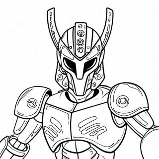 Heroic Bionicle Warrior Coloring Page 46044-38369