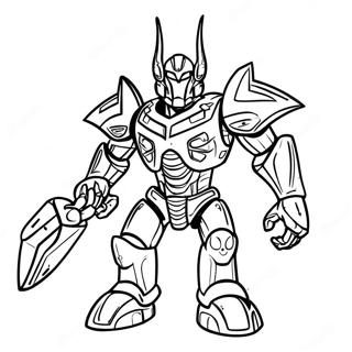 Heroic Bionicle Warrior Coloring Page 46044-38370