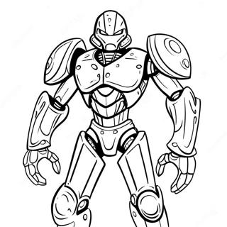 Heroic Bionicle Warrior Coloring Page 46044-38372