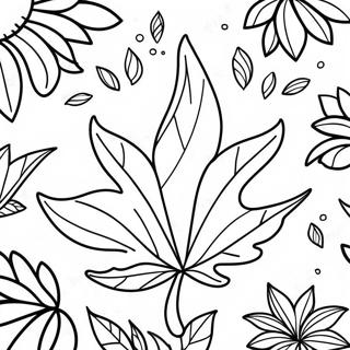 Pot Leaf Coloring Page 46073-38374