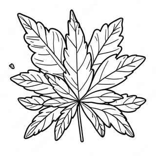 Pot Leaf Coloring Page 46073-38376