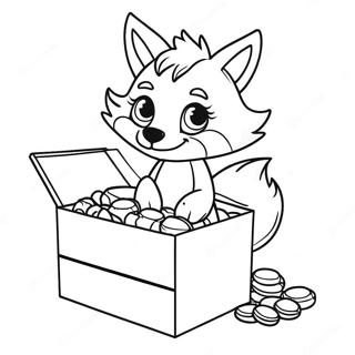 Lankybox Foxy Coloring Page 46093-38398