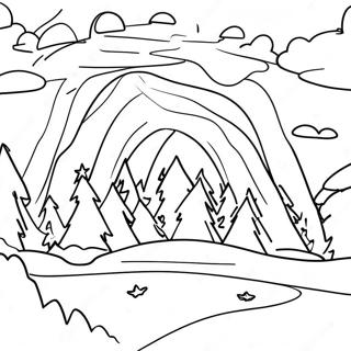 Magical Aurora Borealis Coloring Page 46104-38407