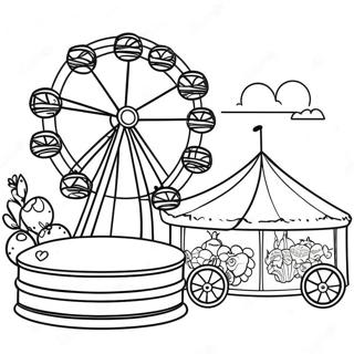 County Fair Coloring Page 46123-38418