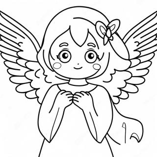 Anime Angel Coloring Page 46133-38434