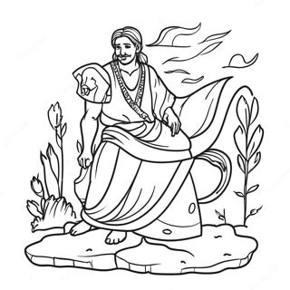 Sanemi In Action Coloring Page 46144-38437