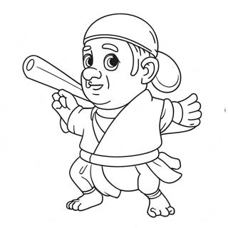 Sanemi In Action Coloring Page 46144-38440