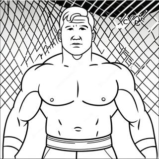 Brock Lesnar In Action Coloring Page 46164-38451