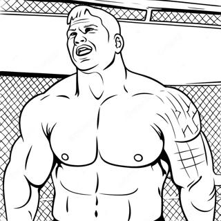 Brock Lesnar In Action Coloring Page 46164-38452