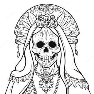 Santa Muerte Coloring Page 46173-38455