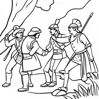 French And Indian War Coloring Page 46193-38474