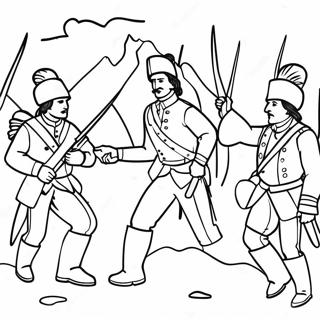 French And Indian War Coloring Page 46193-38476