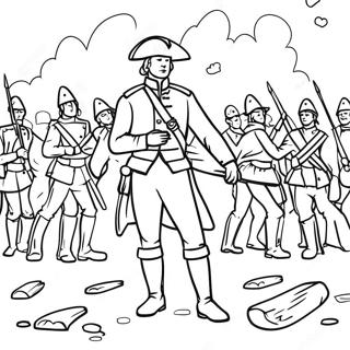 Colonial Soldier In Battle Coloring Page 46194-38479