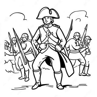 Colonial Soldier In Battle Coloring Page 46194-38480